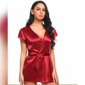 Pure Satin silk sexy hot honey moon nighty set, sexy nighty for girls, sexy nighty dress for women, sexy night suit for girls, hot sexy night suit for girls, honeymoon nightwear, ladies silky sexy nighty, ladies silk night suit. 