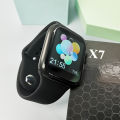 New x7 Smart Watch Bluetooth Call Mp3 Player Heart Rate Fitness Tracker Compatible with IOS & ANDROID  Best For Men & Women ( Black , Blue ). 