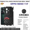 Oppo reno 11F 5G FULL BACK 360 premium Protection Skin Wrap with sides and camera protection full cover Premium Quality. 