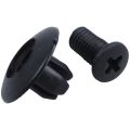 30x 8mm Auto Fender Clips Fit For Acura Honda Front Push-Type Retainer Clips Black. 