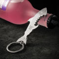 Metal Shark Bottle Opener Keychain Beer Opener Soda Drink Starter Portable Mini Bottle Opener Birthday Father's Day Gifts. 