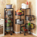 Food Storage 5 Layer Basket, Round Shape Rack. 