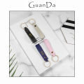 Wholesale PU Leather Key Chain Woman Man Luxury Business Gift Custom Company Logo Advertisement Simpe Fashion Car Key Strap Gift. 
