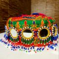 Stylish Pakistani Traditional teenage Wear Cap Topi for Girls Women with Threadwork Embroidery with Glasswork & Beads Hand Craft. 