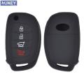 1 4 Button Silicone Car Remote Key Fob Shell Cover Case For Hyundai Sonata Santa Fe I40 Skin Holder Protector. 