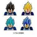 1pcs Anime Dragon Ball Stickers Goku Vegeta 3D Transform car sticker super saiyan Waterproof 3D Sports Holographic Kids fans Toy. 