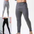 Winter Leggings Elastic Waist Ankle Banded Men Long Pants. 