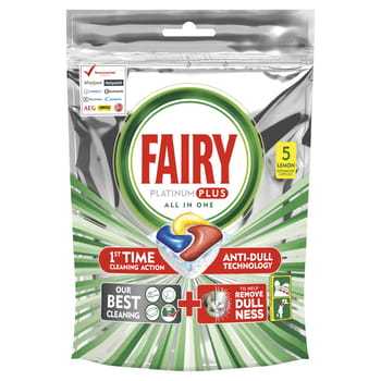 Fairy Platinum Plus Dishwasher 5 capsules