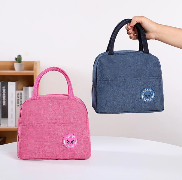 Lunch Bag Women, Lunch Box Lunch Bag for Women Adult Men, Small Leakproof Cute Lunch Tote Bags Large Capacity Reusable Insulated Cooler Lunch Container for Work Office Picnic or Travel (Black)
