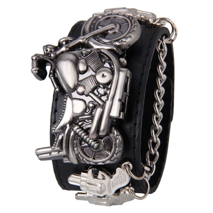 Punk%20Wrist%20Watch%20Series%20Rock%20Chain%20Motorcycle%20Stereo%20Pattern%20Men%20and%20Women%20Personality%20Hip%20Hop%20Watch%20Bracelet%20Cuff%20Gothic%20Watch%20-%20Image%202