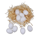 18 Piece - Artificial Plastic Egg Shell (Basic Learning Egg for Kids) Artificial Eggs - Hollow Egg Shell. 