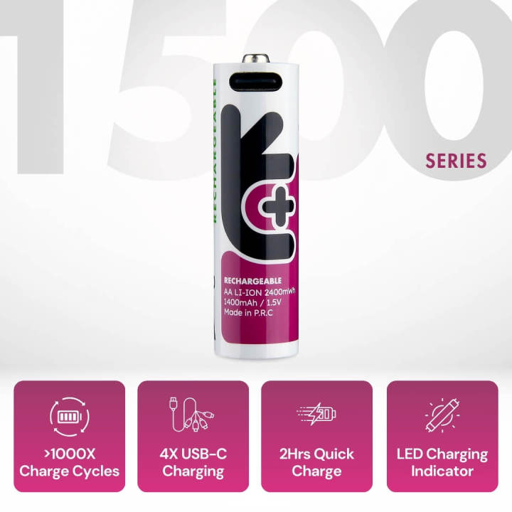 Uniross%20USB-C%20AA%201.5V%202400%20mWh%20/%201500%20mAh%20Rechargeable%20Battery%20(Pack%204)%20-%20Image%204