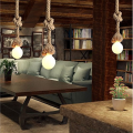 1 Piece Rope Pendant Light Hand Wrapped in manila rope for pendant lighting, nautical rope light - Kitchen island pendant light, jute twine rope, Rope swag light, an Industrial farmhouse rustic light fixture (BULBS NOT INCLUDED). 