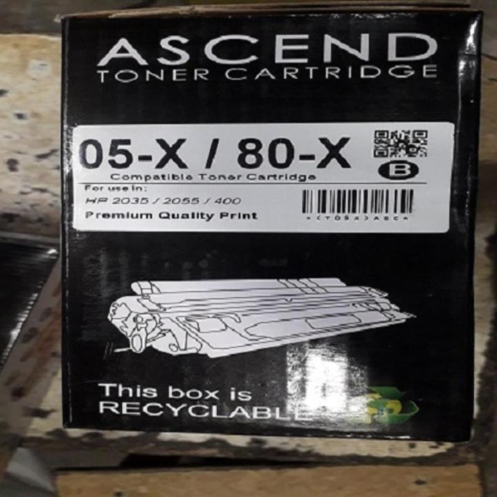 Ascend compatible for HP 05X CE505X HP 80X CF280X Toner Cartridge for HP Laser jet P2035 P2055dn P2050 P2055 2055 P2055x Pro 400 M401n M401dne M401dn M401dw MFP M425DN (hp 05A hp 80A)