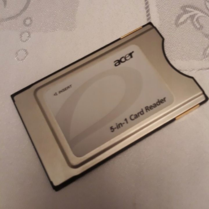 Acer 5in1 pcmcia card reader sd mmc ms pro sm (NO CARD INCLUDE) ORIGINAL UK ZONE STOCK