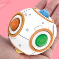 Fingertip Gyro Decompress Rainbow Puzzle Ball Games Toys Relax Stress Squeeze Ball Brain Teasers Games Squeeze Toys For Kids. 