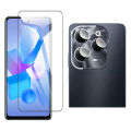 Infinix Hot 40 Glass Protector Polish Screen Tempered + Back Rear Camera Protector 9H Gorilla Flexible Protection For Hot 40. 