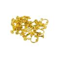 Earring Clip Hook Twelve Adjustable Screw Clips for Making Jewelry-Silver. 