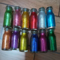 Pack of 12 Glitter Multicolor / 12 Glitter Bottle / Glitter for Enhance Drawing / Glitter Set Art # SS-G12-H01. 