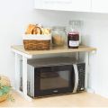 Unique Industrial Design Kitchen Storage Microwave Stand, Counter top Microwave rack, Storage Rack with Wheels, Spice Rack for Kitchen. 