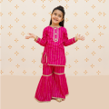 Modest Kids/Girl 03-Piece Stitched Cotton Set. 