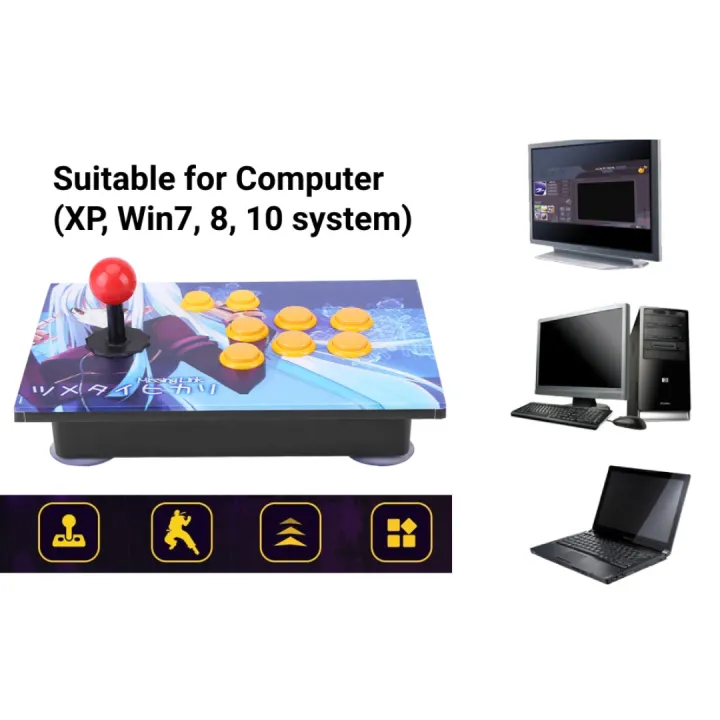 Arcade%20Fight%20Stick%20Controller%20for%20PS4,%20Xbox%20360%20&%20PC%20%E2%80%93%20Wired%20&%20Wireless%20%7C%206-Button%20USB%20Joystick%20for%20MAME,%20NEOGEO%20&%20Retro%20Gaming%20-%20Image%207