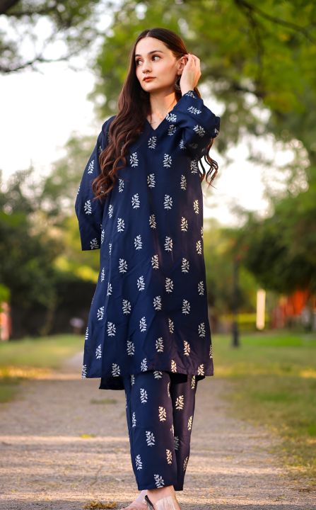 Stylish Collection Stitched Dress for Girls 2 PC Matching Separate - Dress For Girls - Dress For Women - Stitched Suit for Girls - Stitched Suit For Women