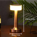 LED Cordless Desk Lamp - Touch Control, Chargeable, Modern Art Deco Design with 3 Color Temperatures and Adjustable Brightness. 