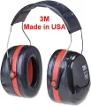 Original Ear Muff 3M Optime 105: NRR:30 dB-Anti Noise, Studying, Travelling, Meditation, Shooting,Music and Concert- Stainless Steel Headbands-Twin Cup Design-Foldable - Adjustable to your Headsize - Made in USA. 