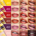 LANGMANNI brand 6-color transparent mirror lip gloss moisturizing lipstick plump light tone lip gloss. 