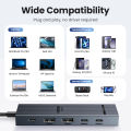 UGREEN 6-in-1 USB C Hub with 4K 60Hz HDMI, 100W PD Charging, 10Gbps USB 3.2 Ports - Multi-Port Adapter for MacBook Pro/Air, iPad, Windows Laptops & Android Phones. 