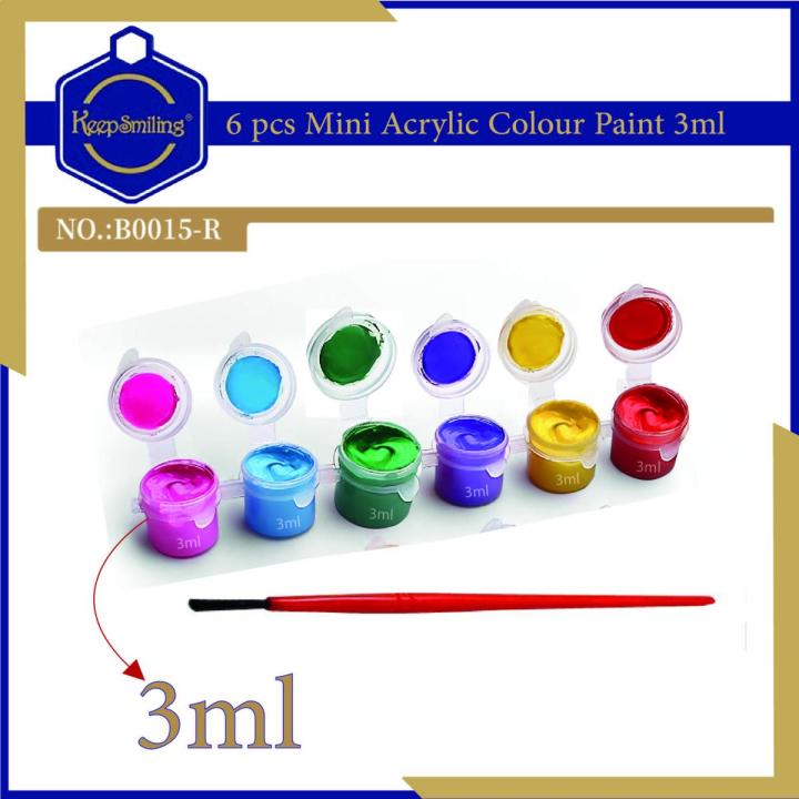 Keep Smiling - Mini Paint kit For Young kids (6 Color in each Tray)