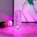 Crystal Diamond Table Lamp, 16 Color Changing Touch Lamp USB Romantic Rose Diamond Table Lamps, Remote Touch Creative Lights for Bedroom Living Room Party Dinner Decor. 