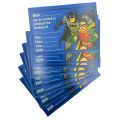 Batman And Robin Invitation Cards - 4 Inch By 3 Inch - Invitation Cards - Batman Theme - Blue - Boys - Pack Of 8. 