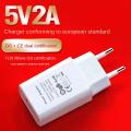 5V 2A EU Plug Adapter USB Wall Charger for Samsung iphone Xiaomi Mobile Phone Charger for ipad Universal Travel AC Power Charger. 