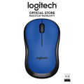 Logitech M221 Silent Wireless Mouse (Blue). 