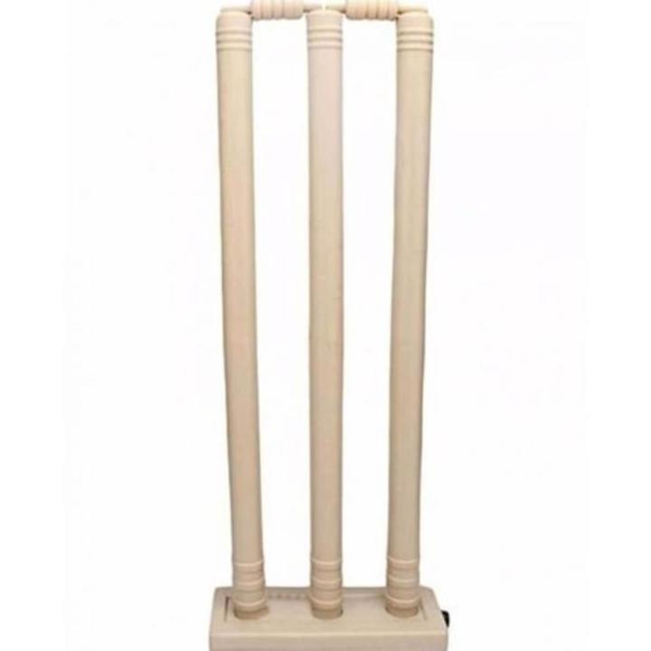 Best Plastic Wickets Set with Bails and Stand for Cricket - Large - 28 Inch.