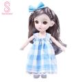 Clothes Changing Doll Cute Rich Facial Details BJD Dolls with Clothes Play House Toy. 