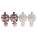 2Pcs Curtain Rod Cap Finials 66 x 115mm Plastic Vintage for 28mm Dia Rod. 