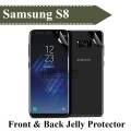 Samsung S8 Front & Back Jelly Protector 360 Soft Film Protection Hydrogel Clear Protector for Galaxy S8. 