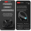 Lenovo Thinkplus XT60B Wireless Bluetooth 5.3 Earphones TWS In-Ear Sport Headphones with Mic, Noise Reduction, Waterproof IPX5. 