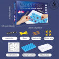 Magnetic Effect Chess Game Set - Portable Magnetic Battle Chess Board Game with Strategy Stones - Educational Checkers Pebbles Intellectual Strategy Games for Family. 