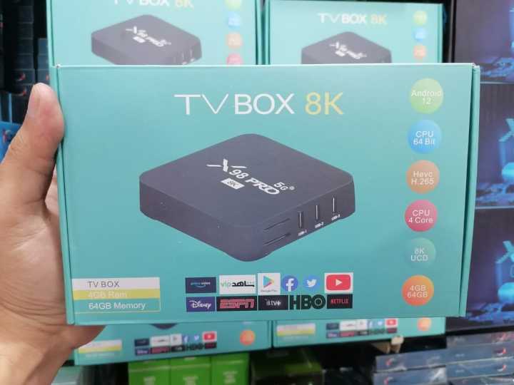 X-98 Pro TV BOX Android 12 8K HDR Ultra-HD Video 2.4G 5G WiFi For LCD LED TV