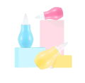 Baby Nasal Aspirator Bulb Baby Nose Cleaner Safe Reusable Nose Suckerss Colorful Baby Nose Aspirator Nose Suction for Kids Newborn Toddlers Infants. 