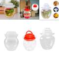 Kimchi Jar Traditional Stable Fermentation Crock Food Containers Clear with Inner Lid Sichuan. 