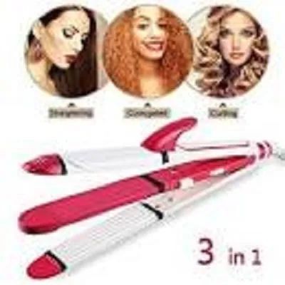 KEMEI%203%20IN%201%20PROFESSIONAL%20HAIR%20CURLER%20FOR%20GIRLS%20,%20CURLER,%20ROLLER%20,%20STRAIGHTER%20MULTI%20FUNCTIONAL%20-%20Image%203