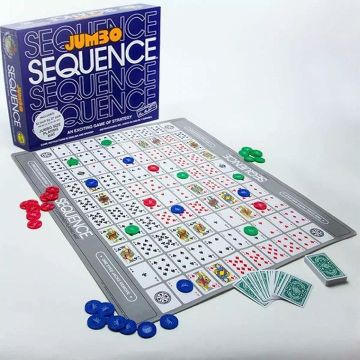 Jumbo%20Sequence%20"Mat%20Board"%20Game%2032"x27"%20Mat%20Unlimited%20Fun%20and%20Joy%20Strategy%20Mat%20Board%20Game%20-%20Image%205