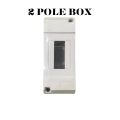 Electrical Distribution Box - 4 Ways Circuit Breaker Box, Wall Mounted, Open Box for Secure Power Distribution, Home & Industrial Use. 