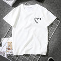 Heart T-shirt For Girls Women BFF Love Cute Tee Premium Quality. 