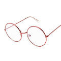 【AmbitionmA】Vintage Round Glasses Clear Lens Fashion Gold Round Metal Frame Glasses Optical Men Women Eyeglass Frame Fake Glasses. 